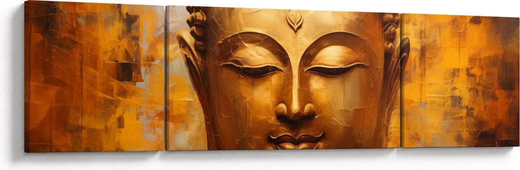 Obraz - Budda, obraz olejny (170x50 cm)
