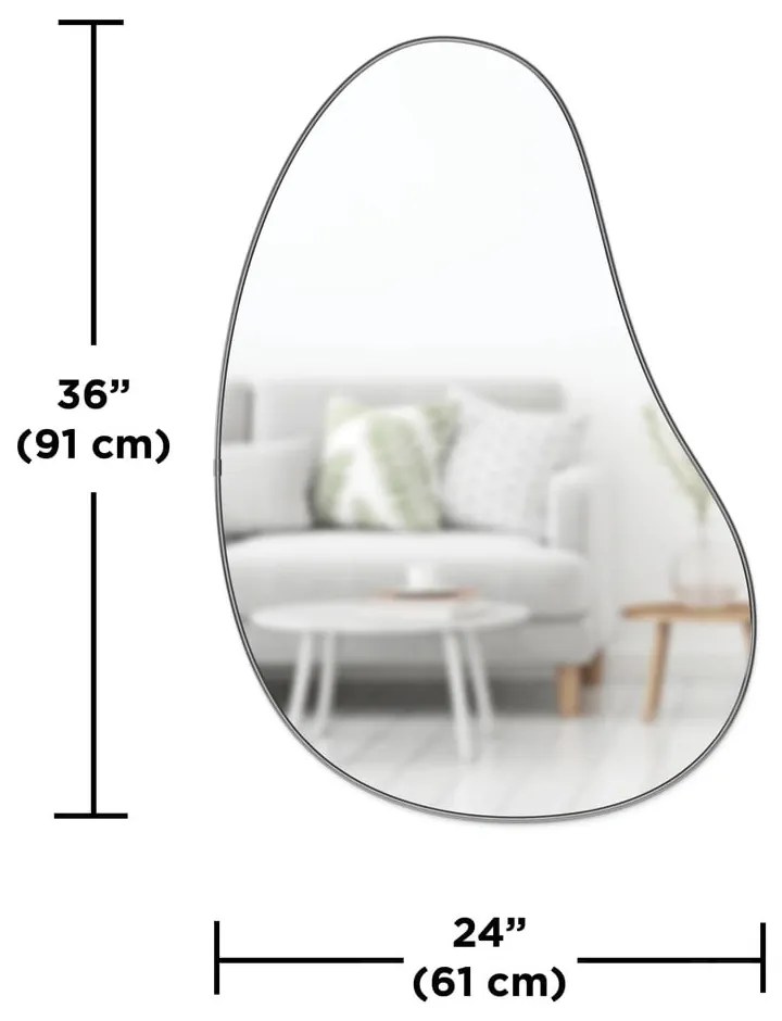 Lustro ścienne 61x92 cm Hubba Pebble – Umbra