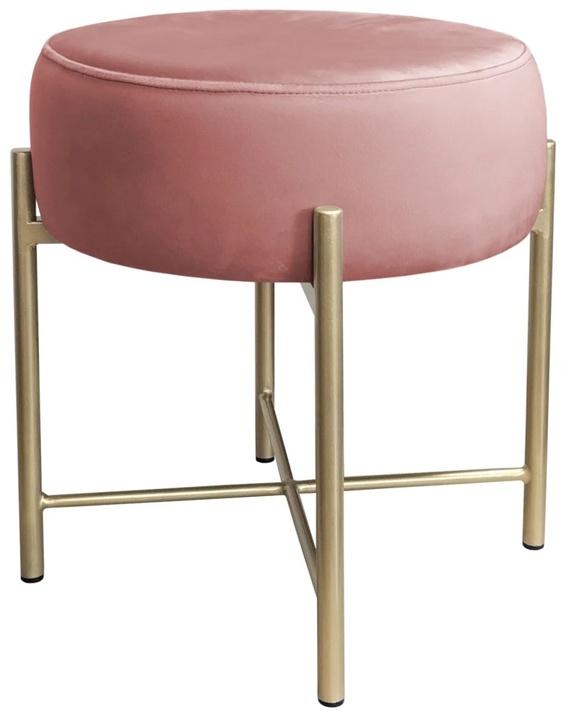 Taboret Pola noga metalowa złota MG58