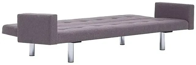 Rozkładana sofa Nesma z podłokietnikami - taupe