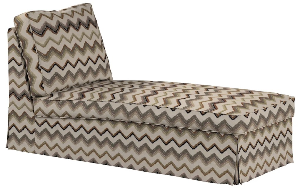 Pokrowiec na szezlong/ leżankę Ektorp wolnostojący prosty tył