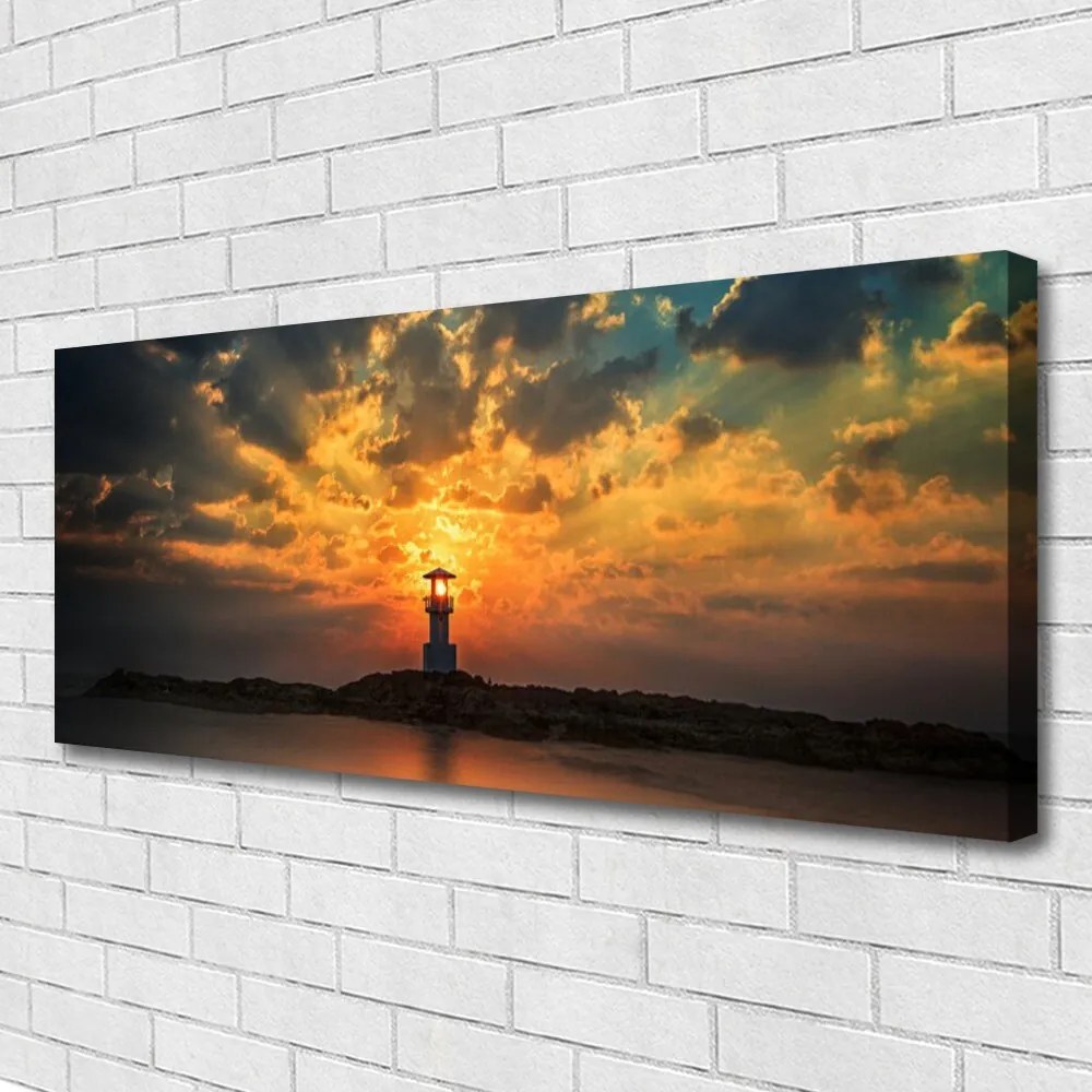 Obraz na płótnie Latarnia na Skalistym Brzegu