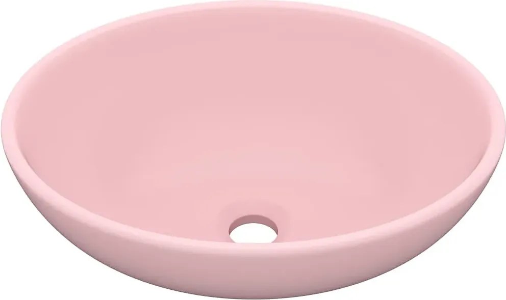 Ceramiczna umywalka na blat różowy mat Z5-M96