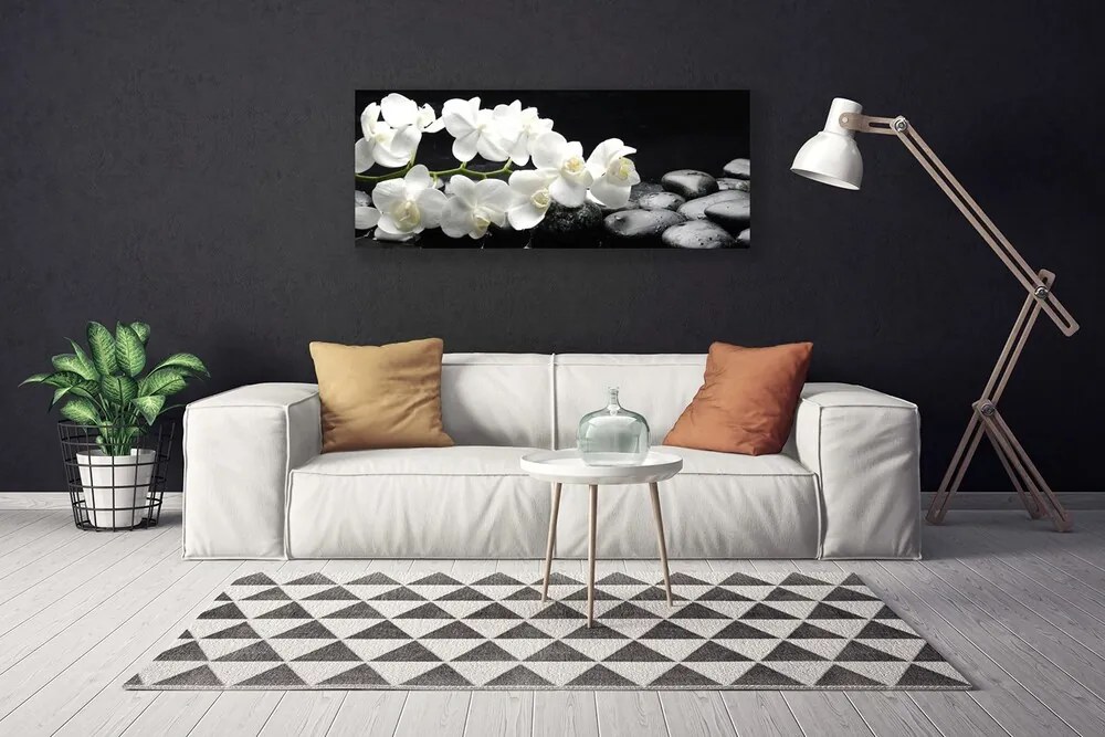 Obraz na płótnie Kwiat Lotosu i Kamienie Spa