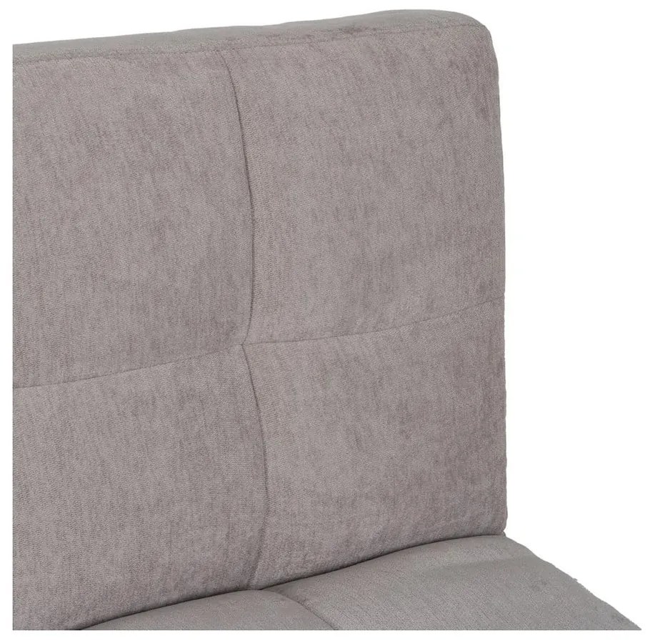 Jasnoszara rozkładana sofa z tkaniny szenilowej 178 cm – Ixia