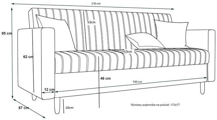 Beżowa wersalka rozkładana Z4-T35