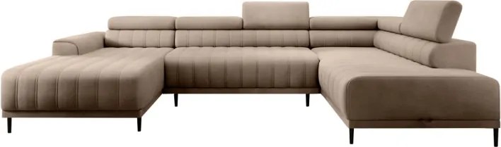 Narożnik CALDO XL Prawostronny z funkcją spania wolnostojąca w tkaninie RUN AGAIN 11 WERSAL