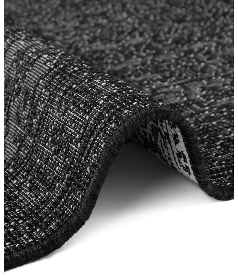 Czarno-biały chodnik odpowiedni na zewnątrz 80x250 cm Duet Kona – NORTHRUGS