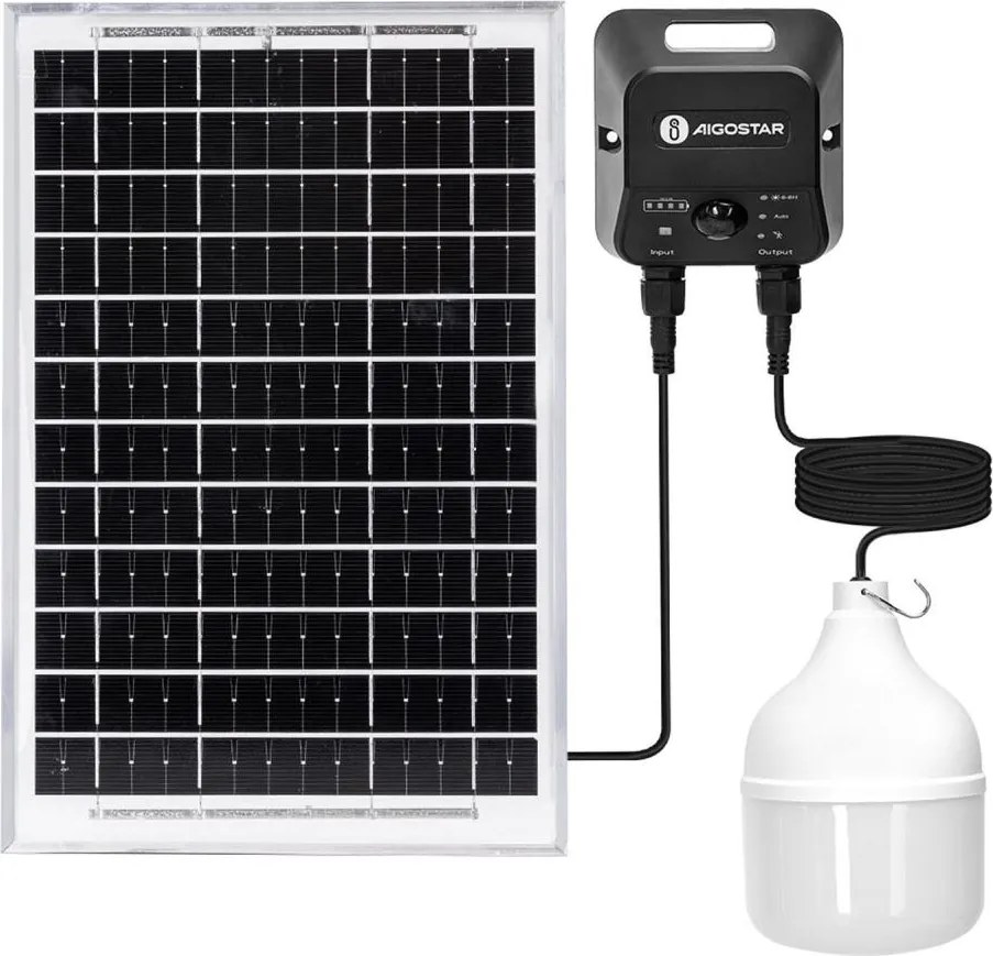Aigostar - LED solarny żyrandol z czujnikiem LED/70W/12V 6000 mAh 6500K śr. 12 cm