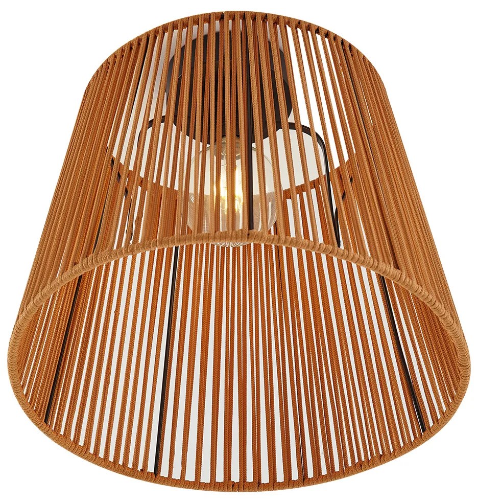 Zewnetrzna Zewnętrzna lampa sufitowa z pomarańczową liną IP54 - JaylaJapandi Oswietlenie zewnetrzne
