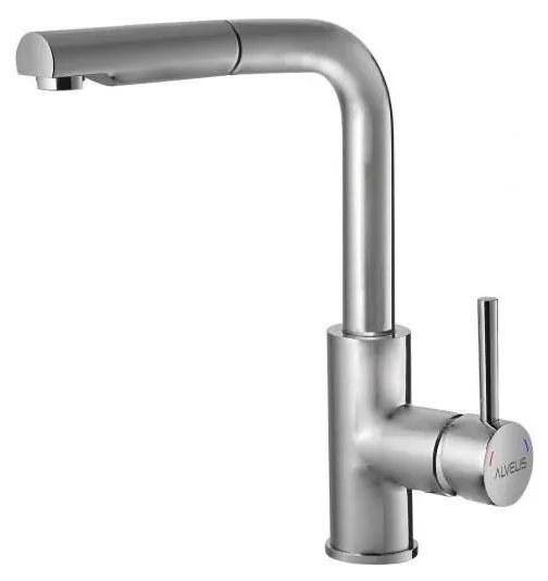 ALVEUS 1135366 - Bateria kuchenna SARA 29,7 cm z wyciąganą wylewką, satyna