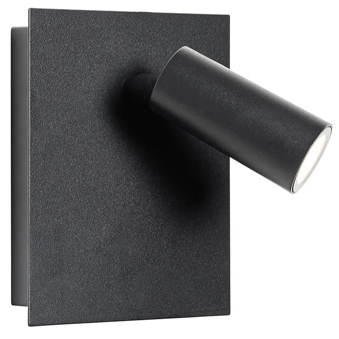 Zewnetrzna Nowoczesna lampa ścienna zewnętrzna czarna w komplecie z LED IP54 - Simon Nowoczesny Oswietlenie zewnetrzne