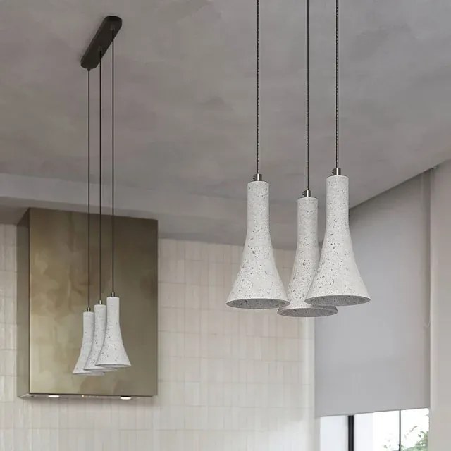 Betonowa lampa wisząca 3-punktowa - 4X A398 F9-S36