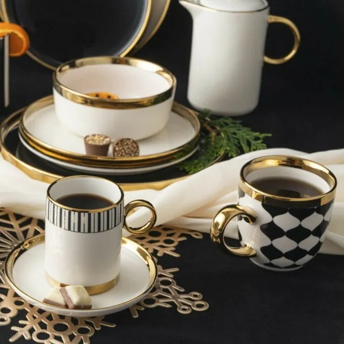 Altom Porcelanowy talerz deserowy Palazzo 21 cm, biały