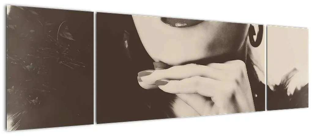 Obraz - Vintage zdjęcie kobiety (170x50 cm)