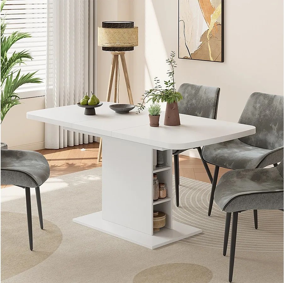 Stół jadalny biały 120x80x77.3 fenaro