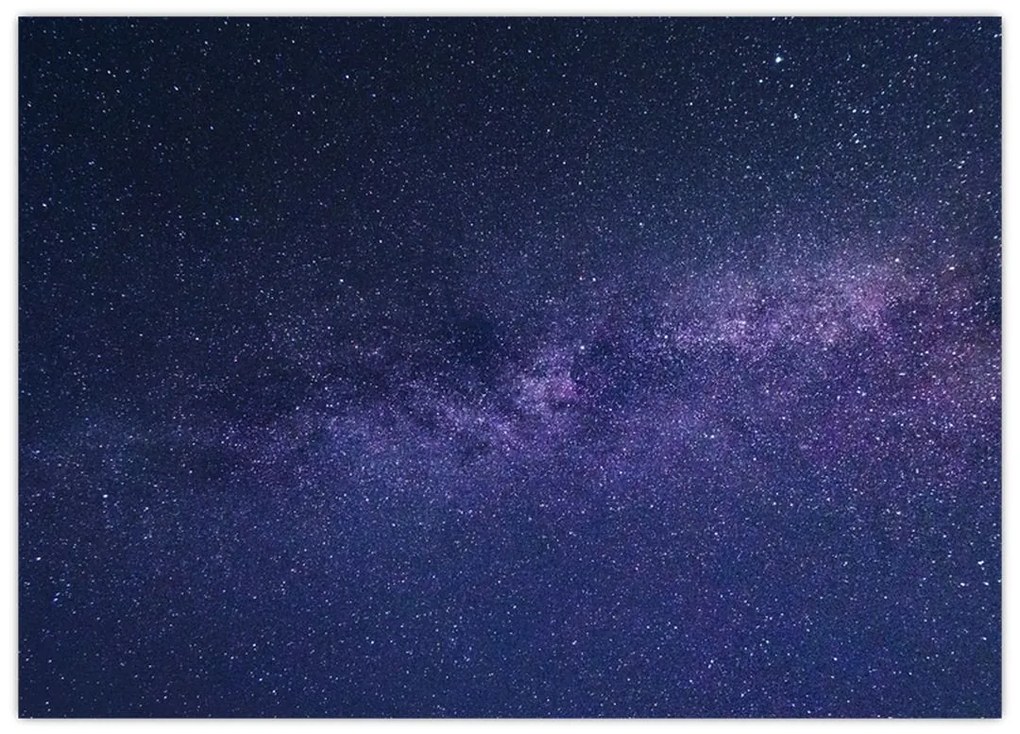 Obraz na szkle - nocne niebo (70x50 cm)