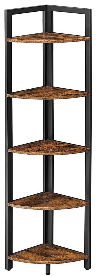 Regał NAVARO brązowy/czarny