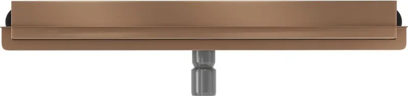 Mexen Flat Wall odpływ liniowy ścienny 2w1 70 cm, miedź szczotkowana - 1C30070