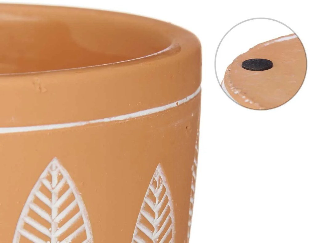 Osłonka na doniczkę z terakoty LEAVES