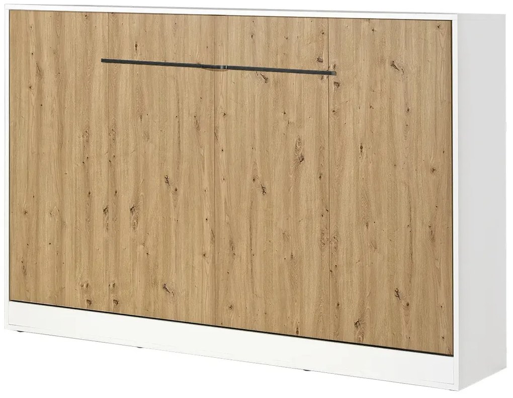 Półkotapczan otwierany dąb + czarny 120x200 P1-A28