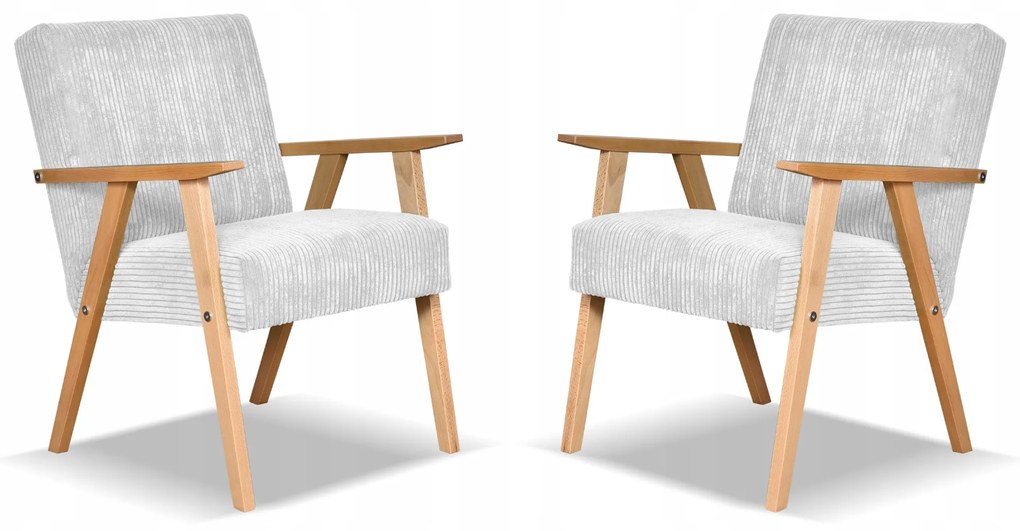 fotel PRL zestaw retro vintage SOLER Family Meble szary sztruks Anafi