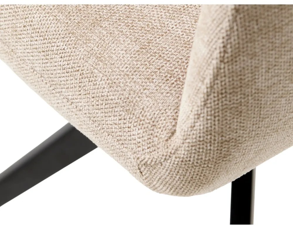 Kremowe krzesło Roxana – Unique Furniture