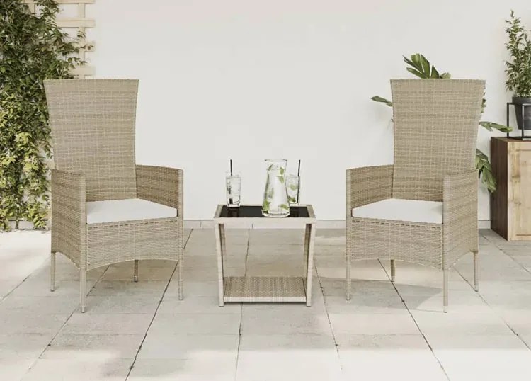 Beżowy zestaw mebli ogrodowych S4-T27