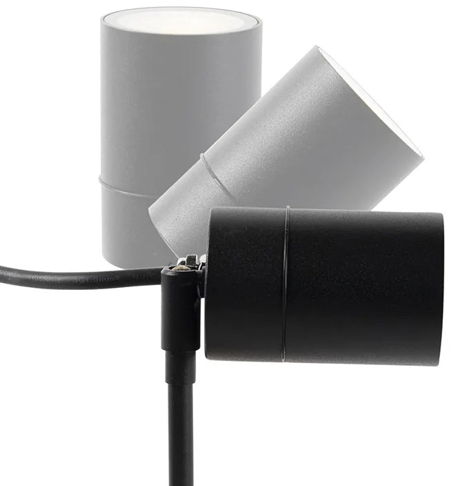 Zewnetrzna Inteligentny Nowoczesny reflektor na szpikulec czarny IP44 z Wi-Fi GU10 - Solo Nowoczesny Oswietlenie zewnetrzne