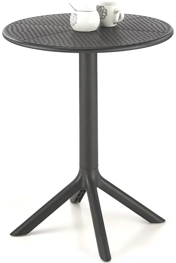 Czarny ażurowy stolik ogrodowy W2-L35