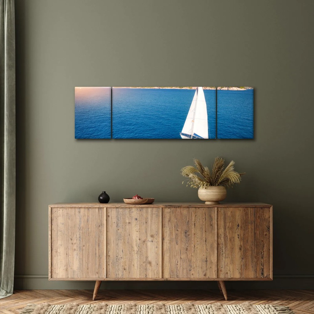 Obraz - Przejażdżka łodzią (170x50 cm)