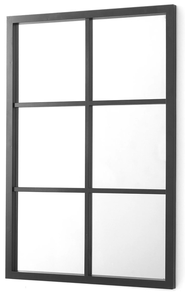Lustro prostokątne ze szprosami, 71 x 49 cm