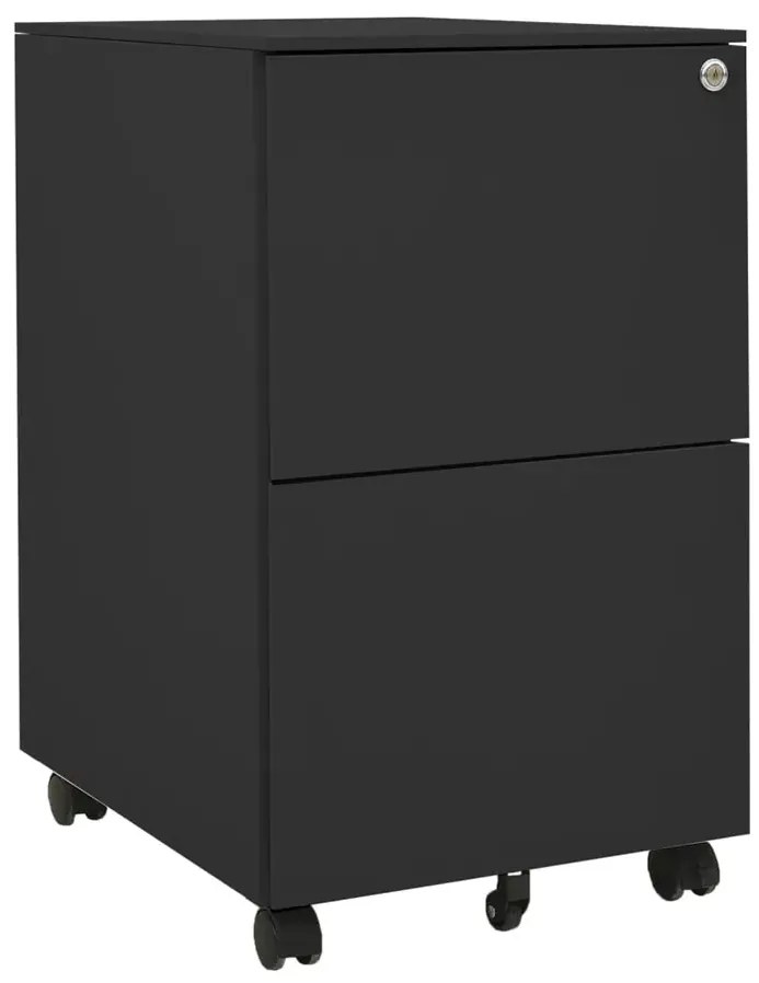 Biurowy mobilny kontenerek antracyt F7-N37