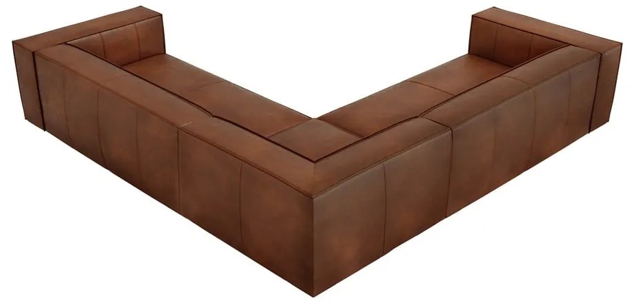 Koniakowy skórzany narożnik (róg zmienny) Madame – Windsor &amp; Co Sofas