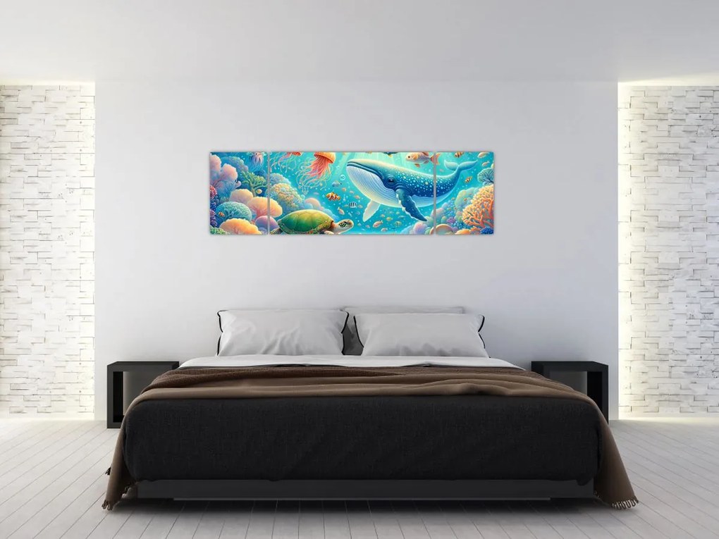 Obraz - Świat pod wodą (170x50 cm)