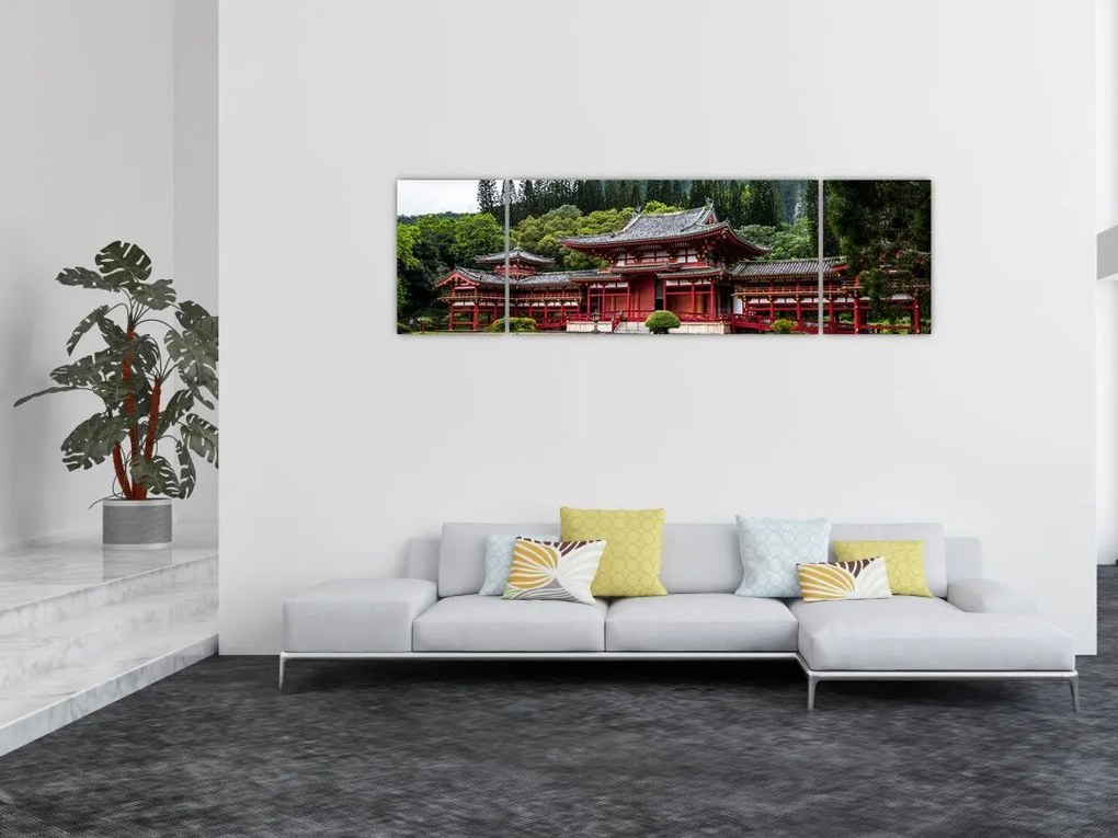 Obraz - klasztor buddyjski (170x50 cm)