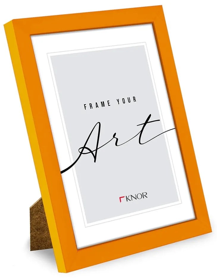 Pomarańczowa ramka stojąca/ścienna 12x17 cm – knor