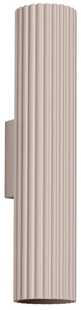 Kinkiet KARBON 30 taupe ryflowany SOLLUX  LIGHTING
