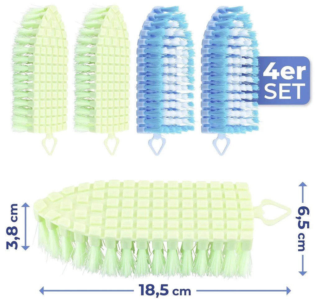 Elastyczna szczotka do czyszczenia, 4 sztuki, Maximex
