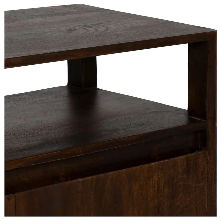 Brązowa komoda z litego drewna mango 190x86x40 cm Kurt – Ixia