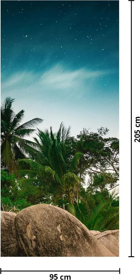 Fototapeta na drzwi - Palmy (95x205cm)