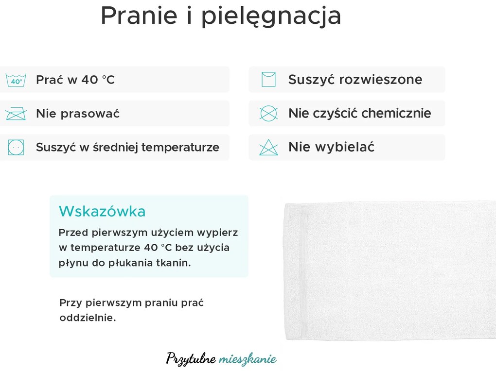 Ręcznik ELEGANZA 50x100 cm jasnoniebieski, 100% bawełna