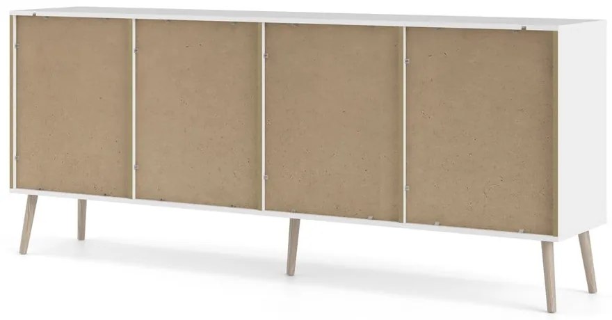Biała komoda 196x82x39 cm Oslo – Tvilum