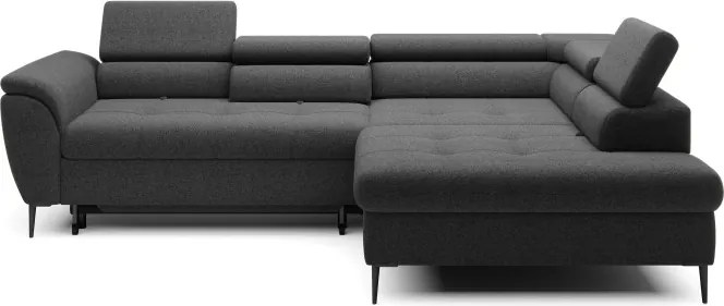 Narożnik TEMPO w układzie L z funkcją spania i pojemnikiem WERSAL