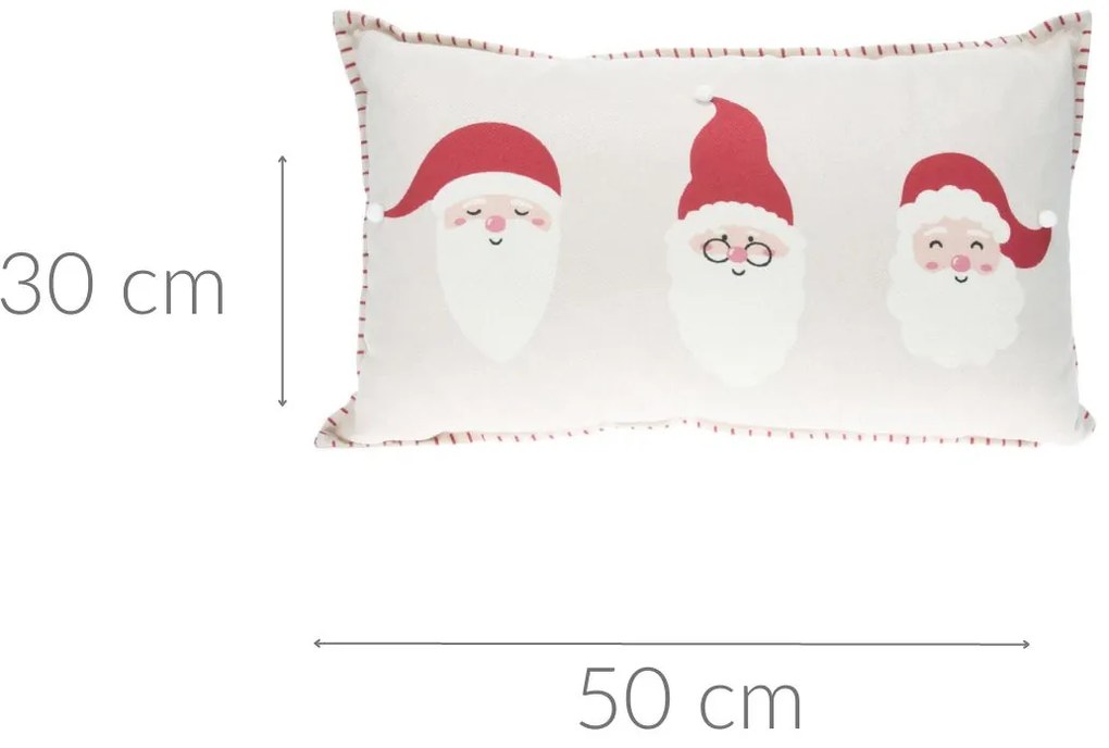 Poduszka dekoracyjna mikołaj, 30 x 50 cm