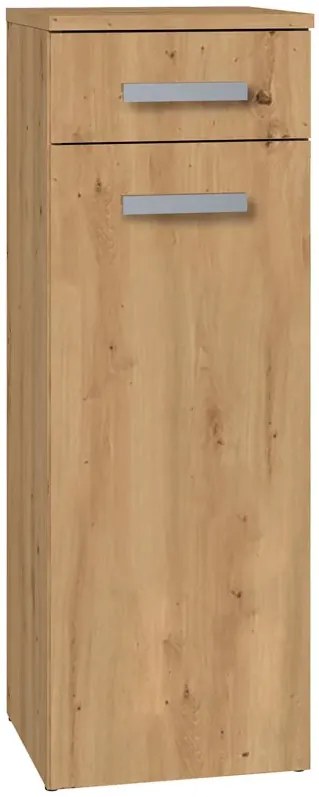 Wąska Szafka Łazienkowa Półsłupek Dąb Artisan Z4-K98