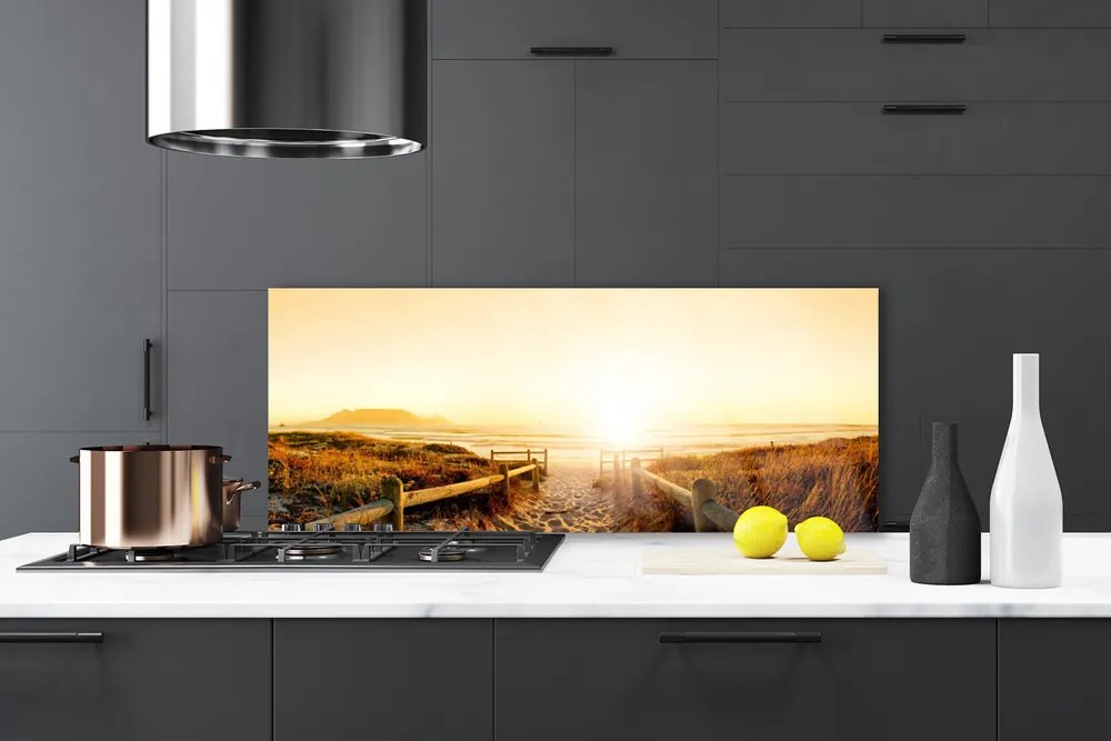 Szkło do Kuchni na Ścianę Ścieżka Ku Horyzontowi