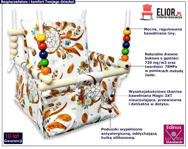 Huśtawka do pokoju dziecka łapacz snów W5-P71