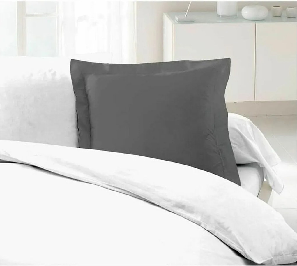 Zestaw 2 Poszewek na Poduszki 100% Bawełna Ciemnoszary 63x63 cm - Certyfikat OEKO-TEX