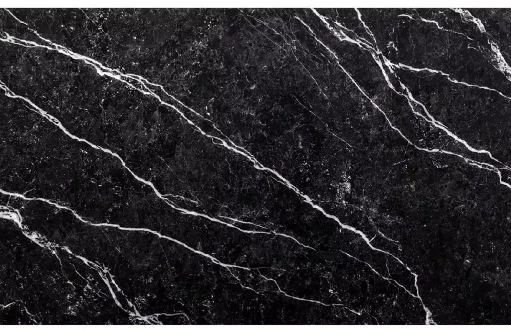 Zestaw jadalniany 1 + 4, czarny stół RAMOD 100x60 cm + niebieskie krzesło LAVA z czarnymi nogami